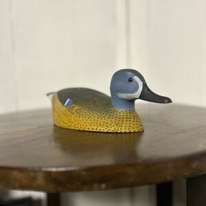 Hand-Painted Blue & Yellow Duck Decoy - Abrand